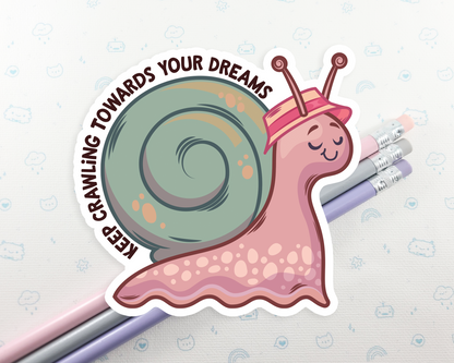 Snail Keep Crawling Sticker