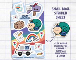 Snail Mail Sticker Sheet
