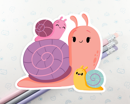 Snail and Baby Sticker