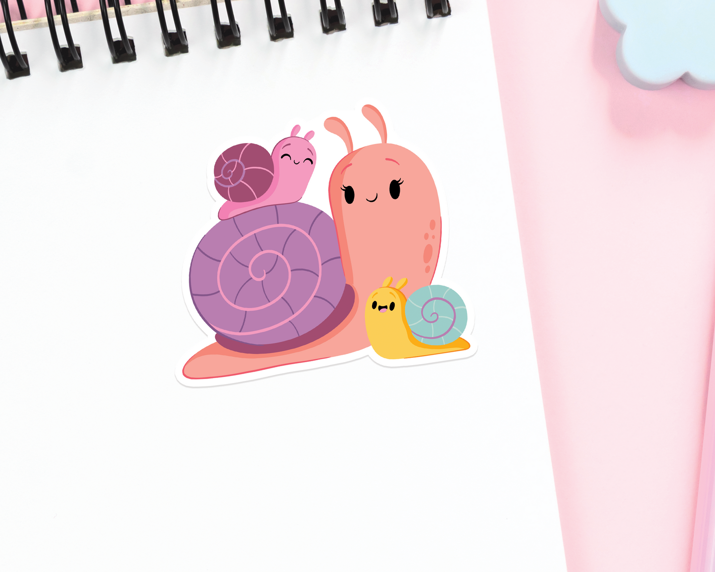 Snail and Baby Sticker