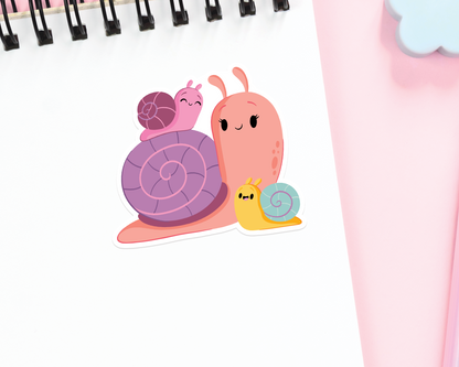 Snail and Baby Sticker