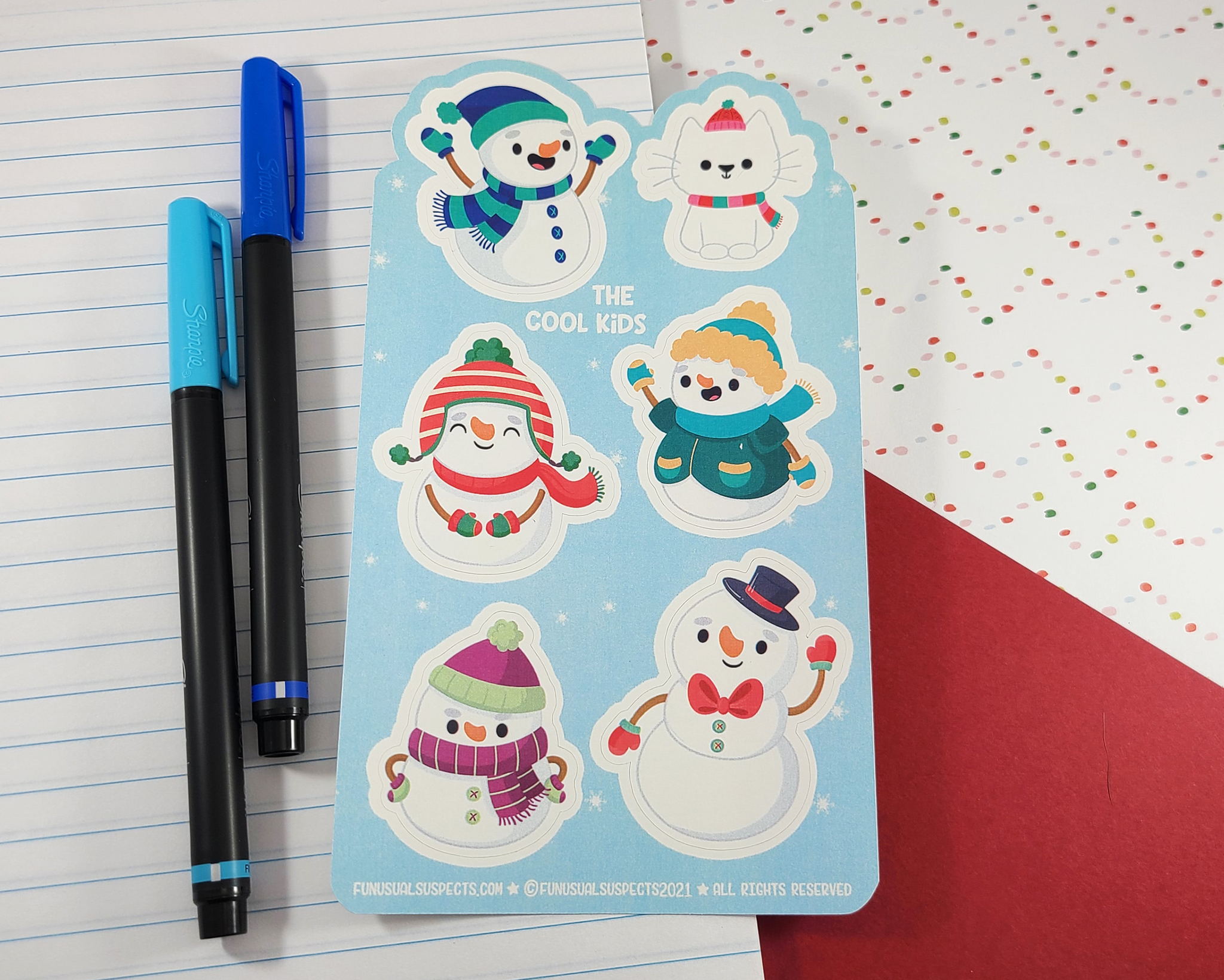 Snowman Sticker Sheet