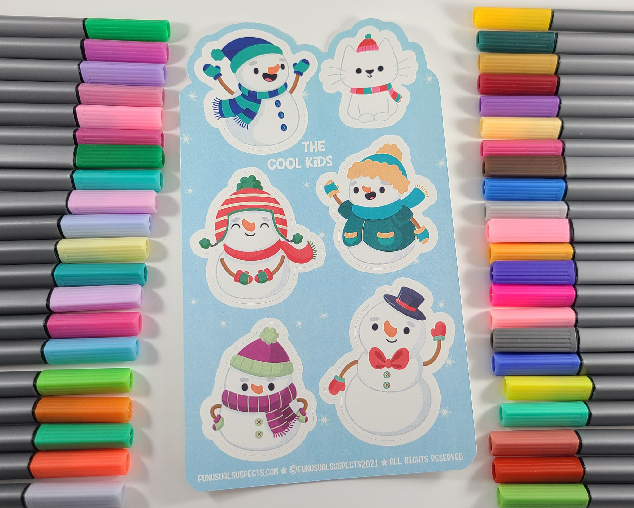 Snowman Sticker Sheet