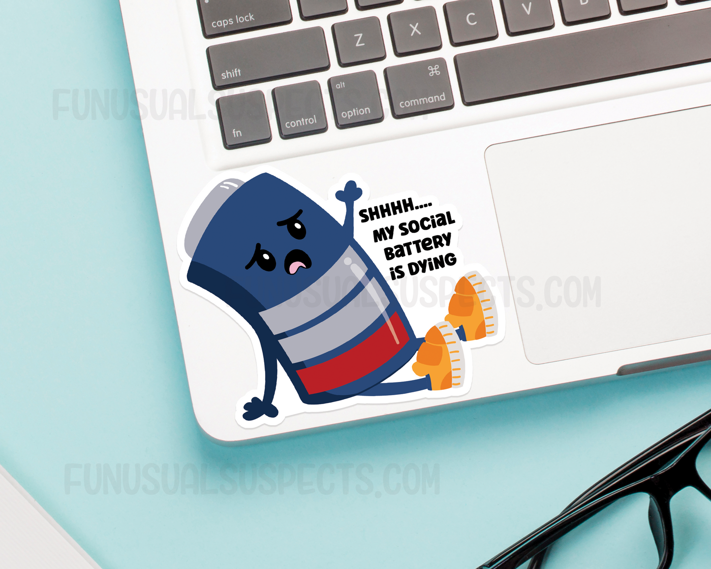 Social Battery Sticker