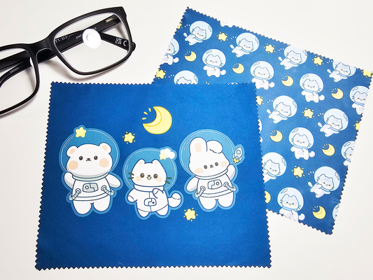 Cat Astronaut Screen Cleaning Cloth Set