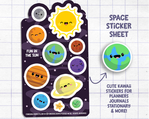 Planets Sticker Sheet