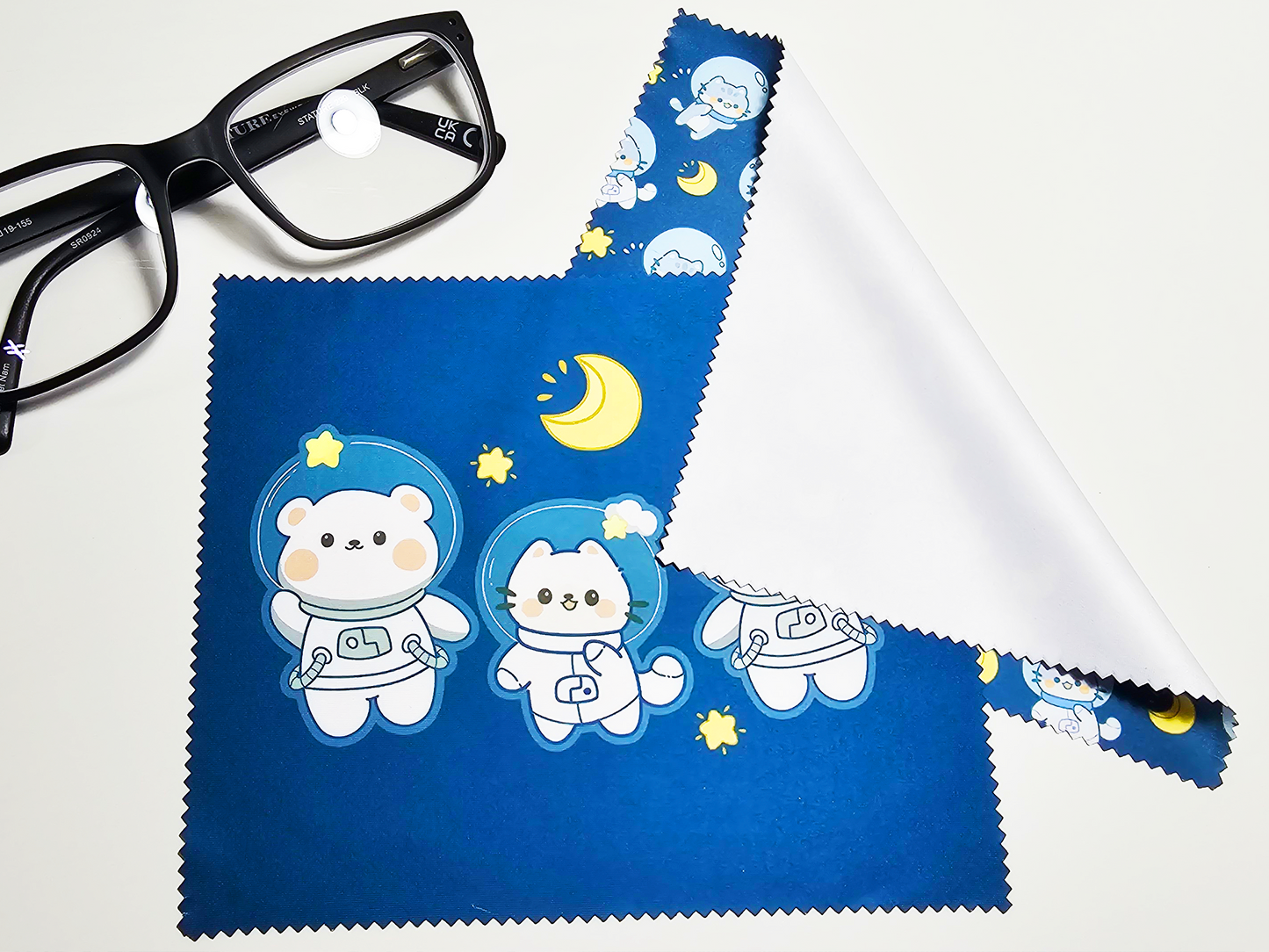 Cat Astronaut Screen Cleaning Cloth Set
