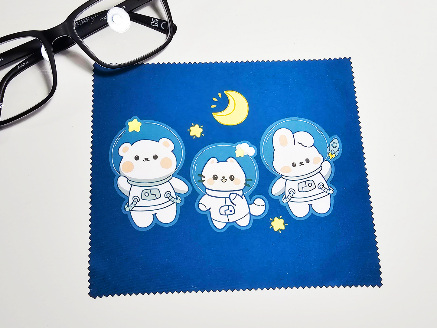 Cat Astronaut Screen Cleaning Cloth Set