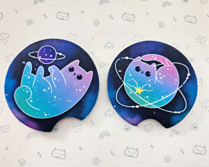 Space Cats Car Coasters