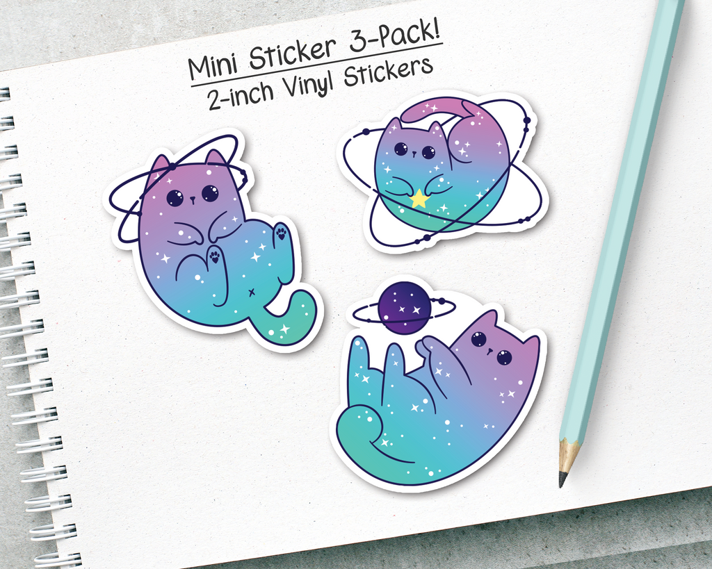 Space Cats - Mini Sticker Pack