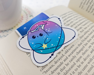 Space Cat Star Magnetic Bookmark