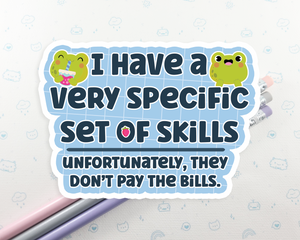 Specific Skills Sticker