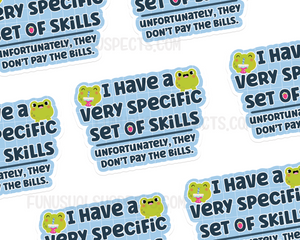 Specific Skills Sticker