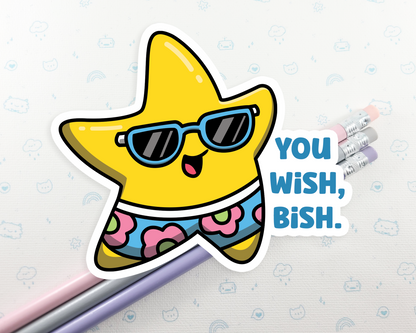 Star You Wish Bish Sticker