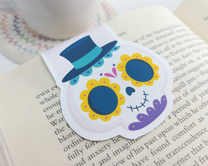 Day of the Dead Skull with Hat Bookmark