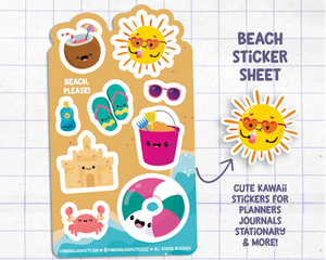 Beach Sticker Sheet