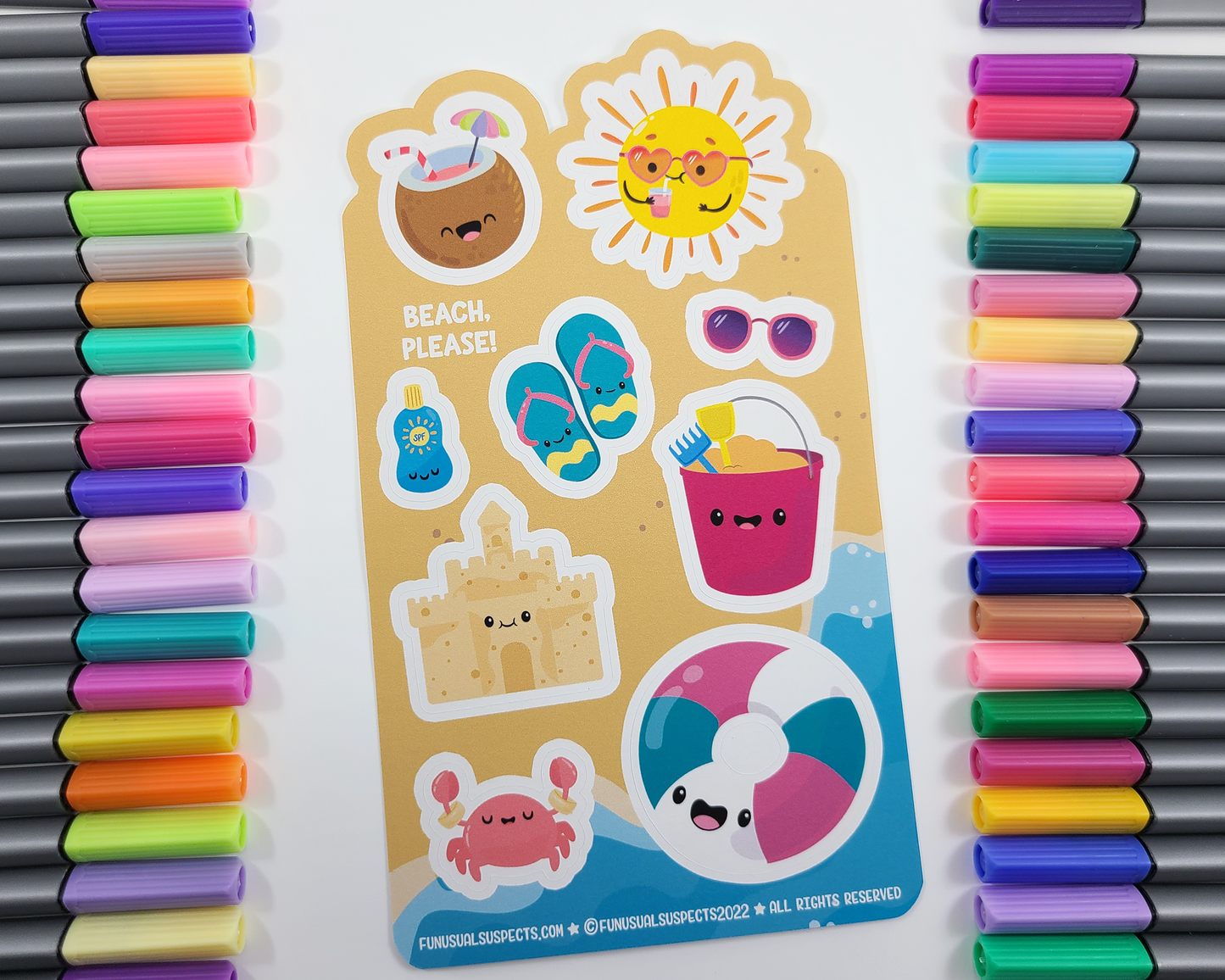 Beach Sticker Sheet