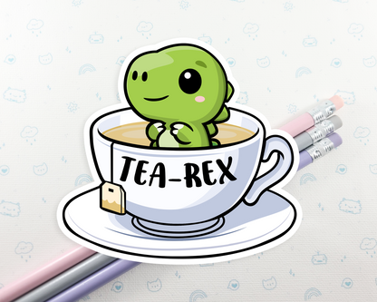 Tea Rex T-Rex Sticker