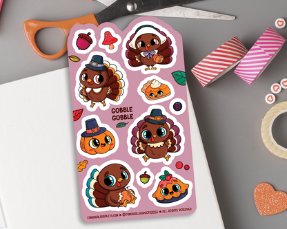 Turkey Sticker Sheet