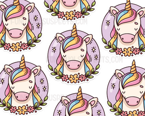 Unicorn Serene Sticker