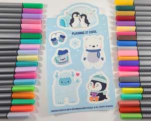 Winter Friends Sticker Sheet