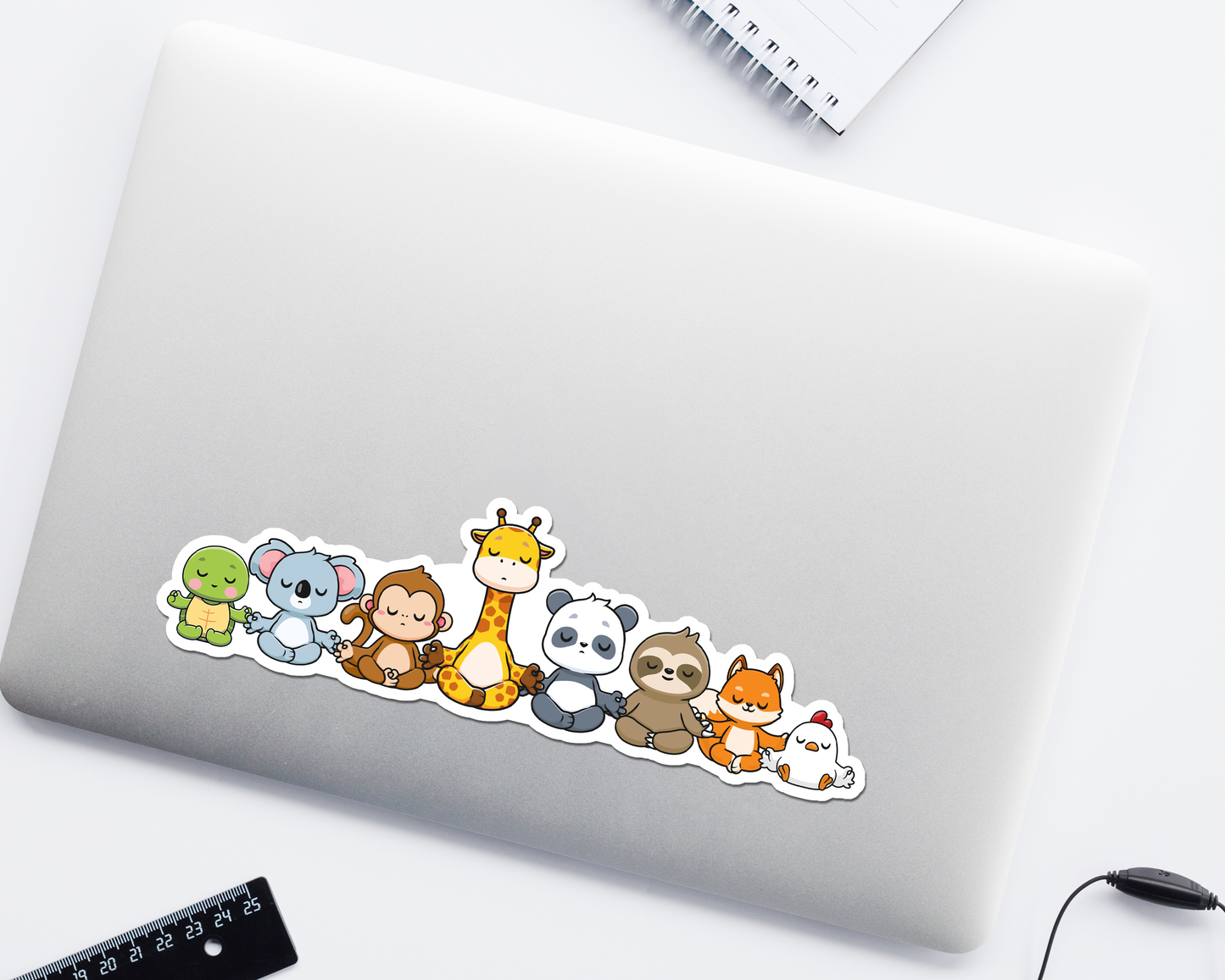 Yoga Animals Long Sticker