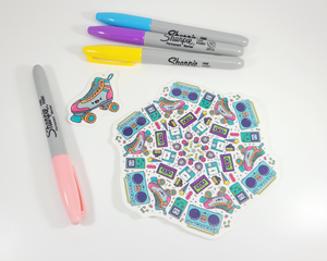 90's Mandala Sticker Set