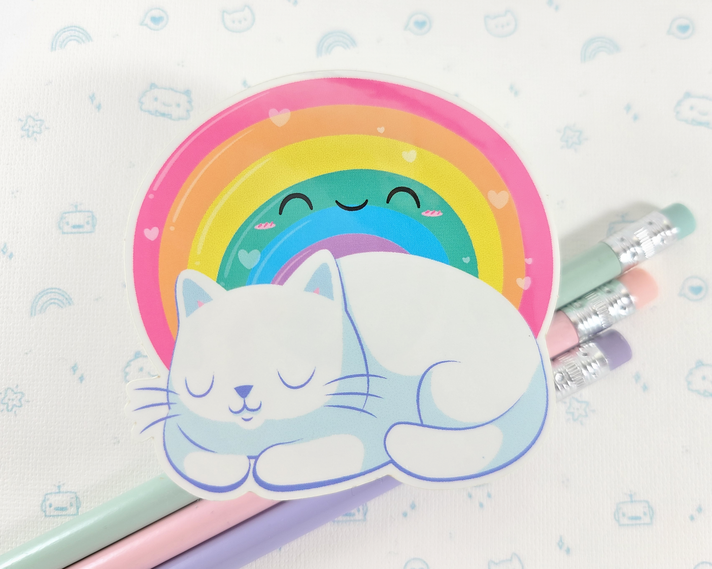 Cat Rainbow Sticker