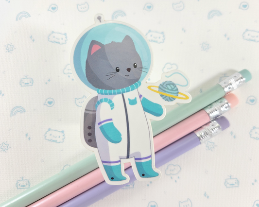 Cat Space Sticker