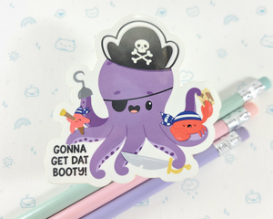 Octopus Pirate Sticker