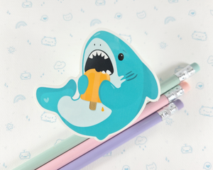 Shark Popsicle Sticker