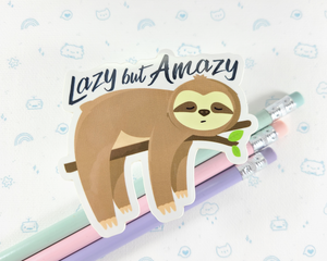 Sloth Lazy but Amazy Sticker