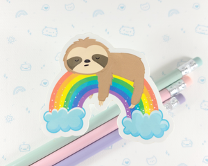 Sloth Rainbow Sticker