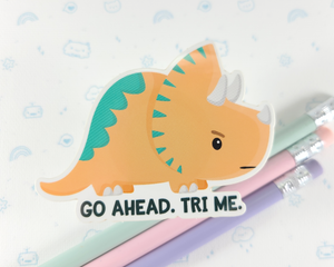 Triceratops Tri Me Sticker