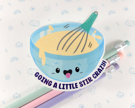Stir Crazy Sticker