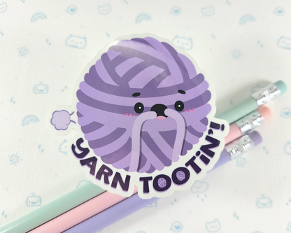 Yarn Tootin' Sticker