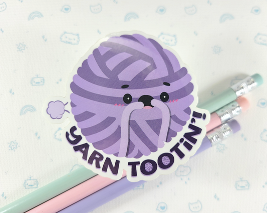 Yarn Tootin' Sticker
