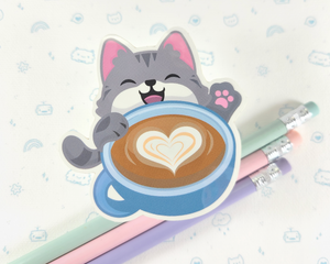 Cat Latte Sticker