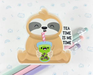 Sloth Boba Sticker