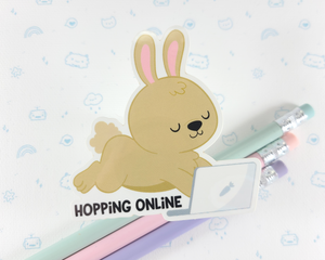 Bunny Hopping Online Sticker