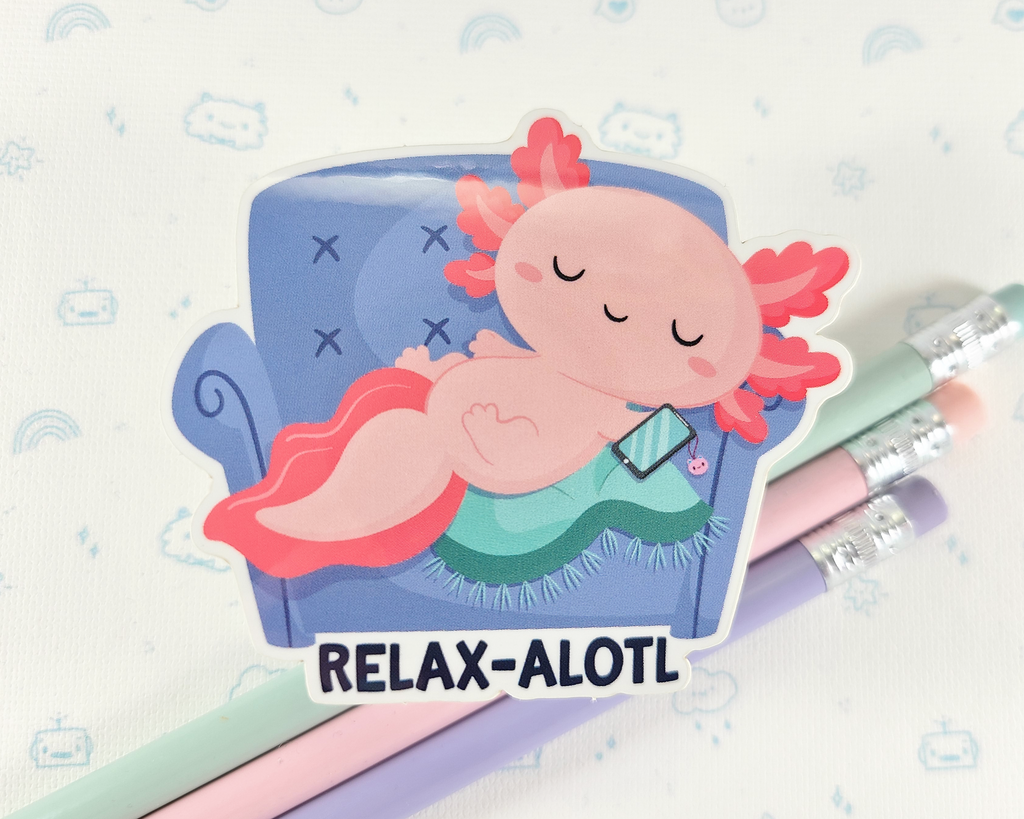 Axolotl Relax Sticker