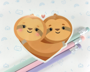 Sloth Heart Sticker