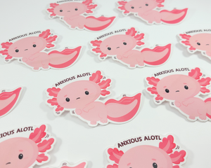Axolotl Anxious Sticker