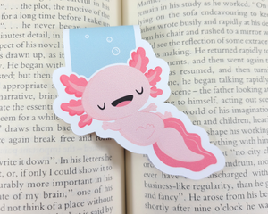 Axolotl Relaxing Magnetic Bookmark