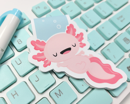 Axolotl Relaxing Magnetic Bookmark