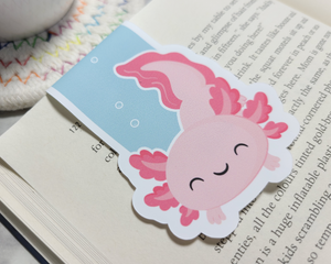 Axolotl Swimming Magnetic Bookmark