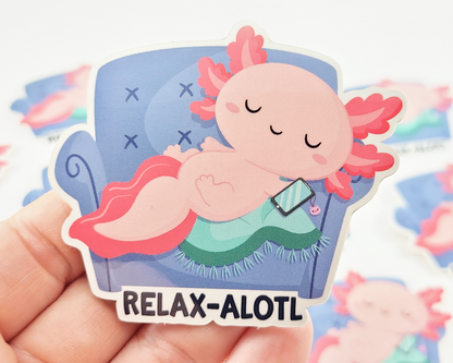Axolotl Relax Sticker