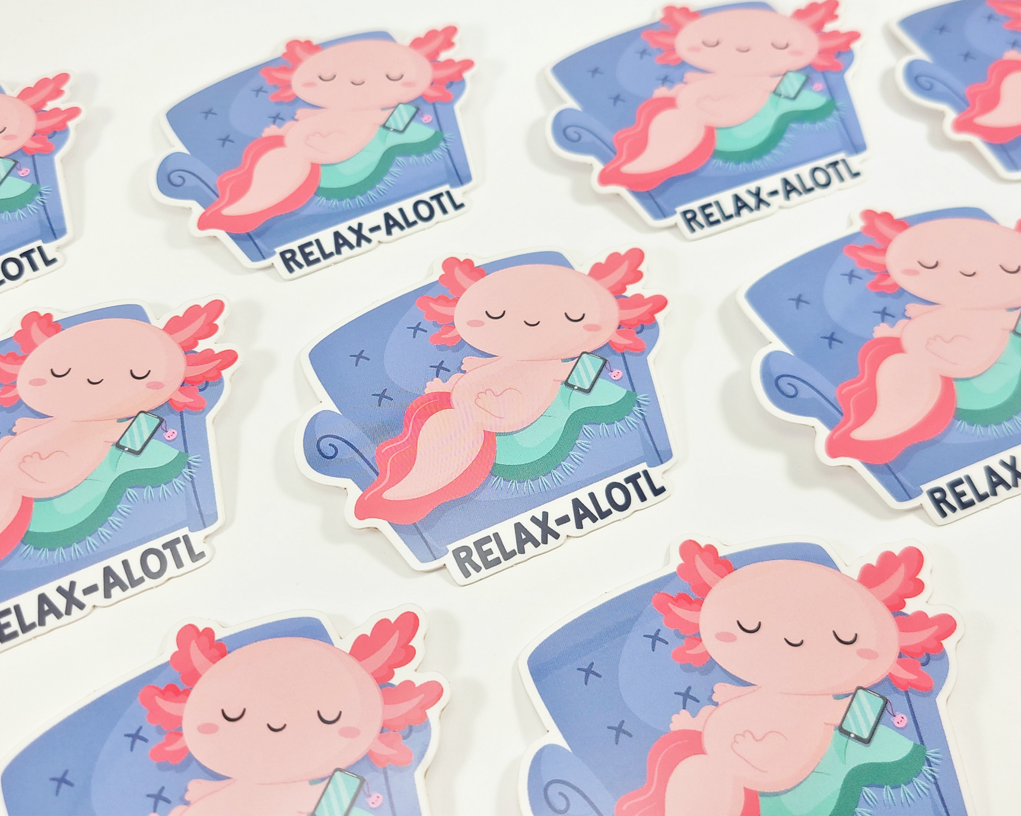 Axolotl Relax Sticker