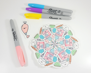 Baking Mandala Sticker Set