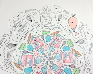 Baking Mandala Sticker Set